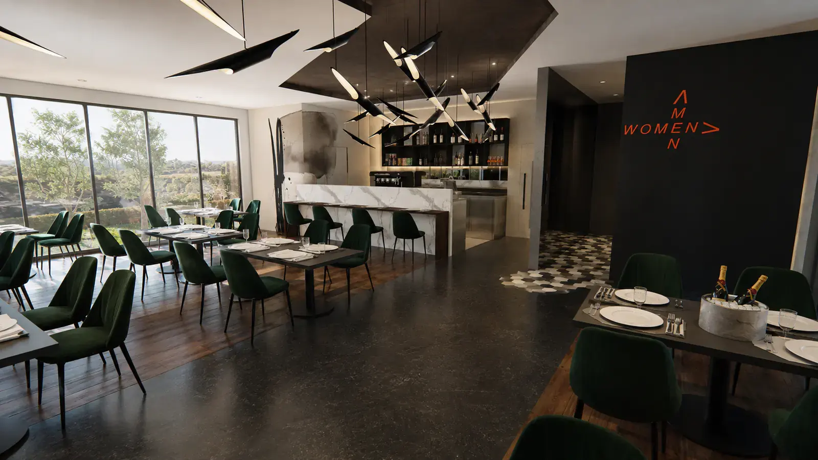 Restoran — projekt studija IL Design