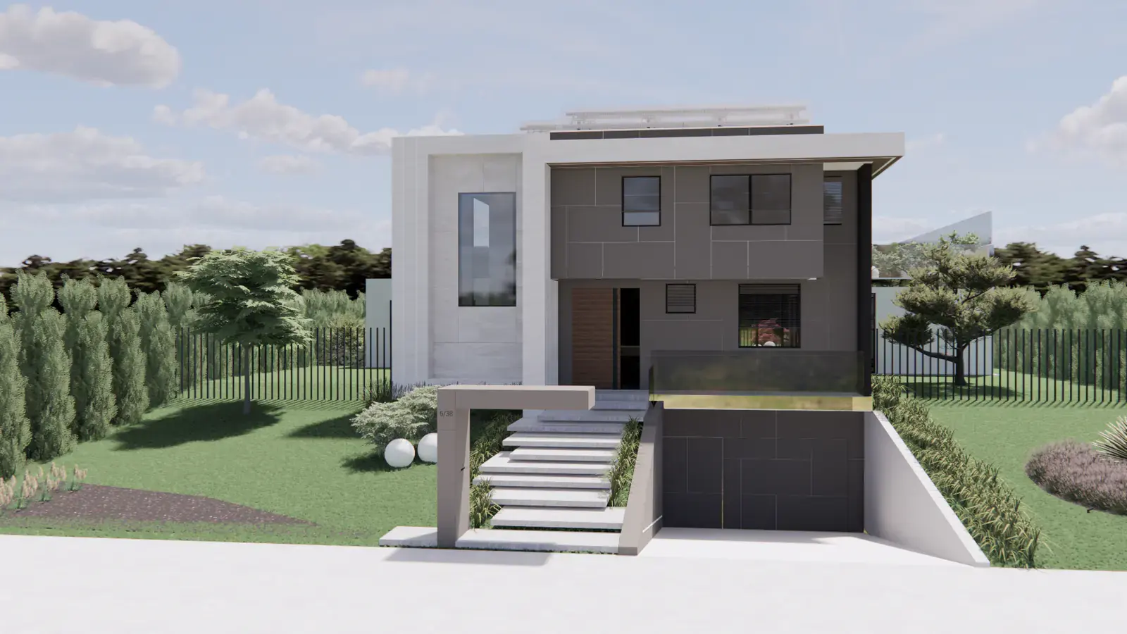 3D vizualizacija kuće (fasade) — primjer iz portfelja studija IL Design