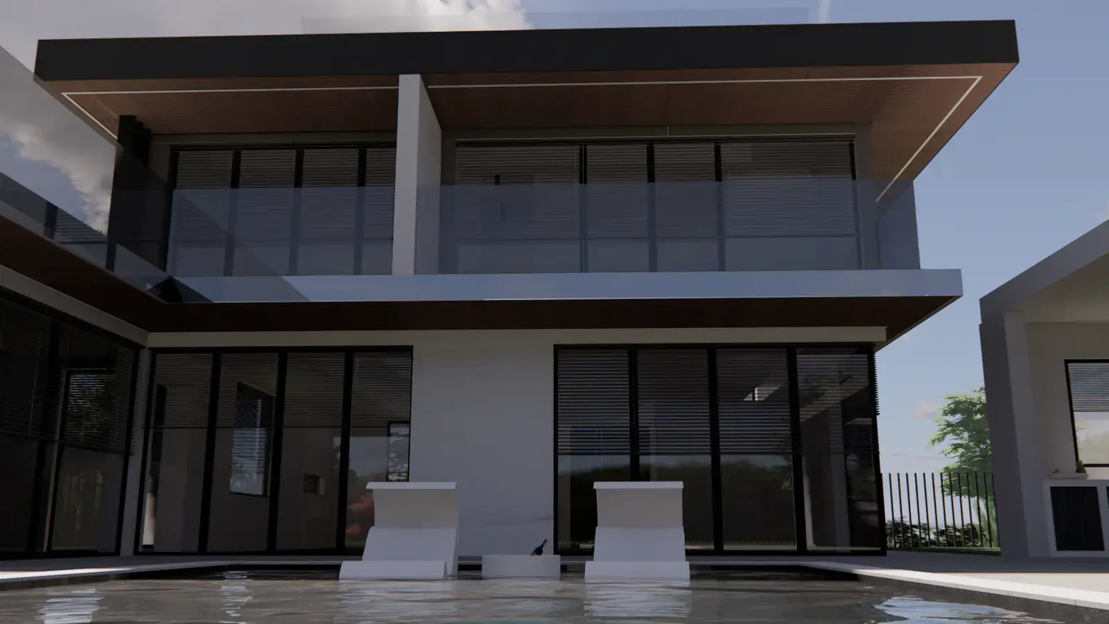 3D vizualizacija kuće (fasade) — primjer iz portfelja studija IL Design