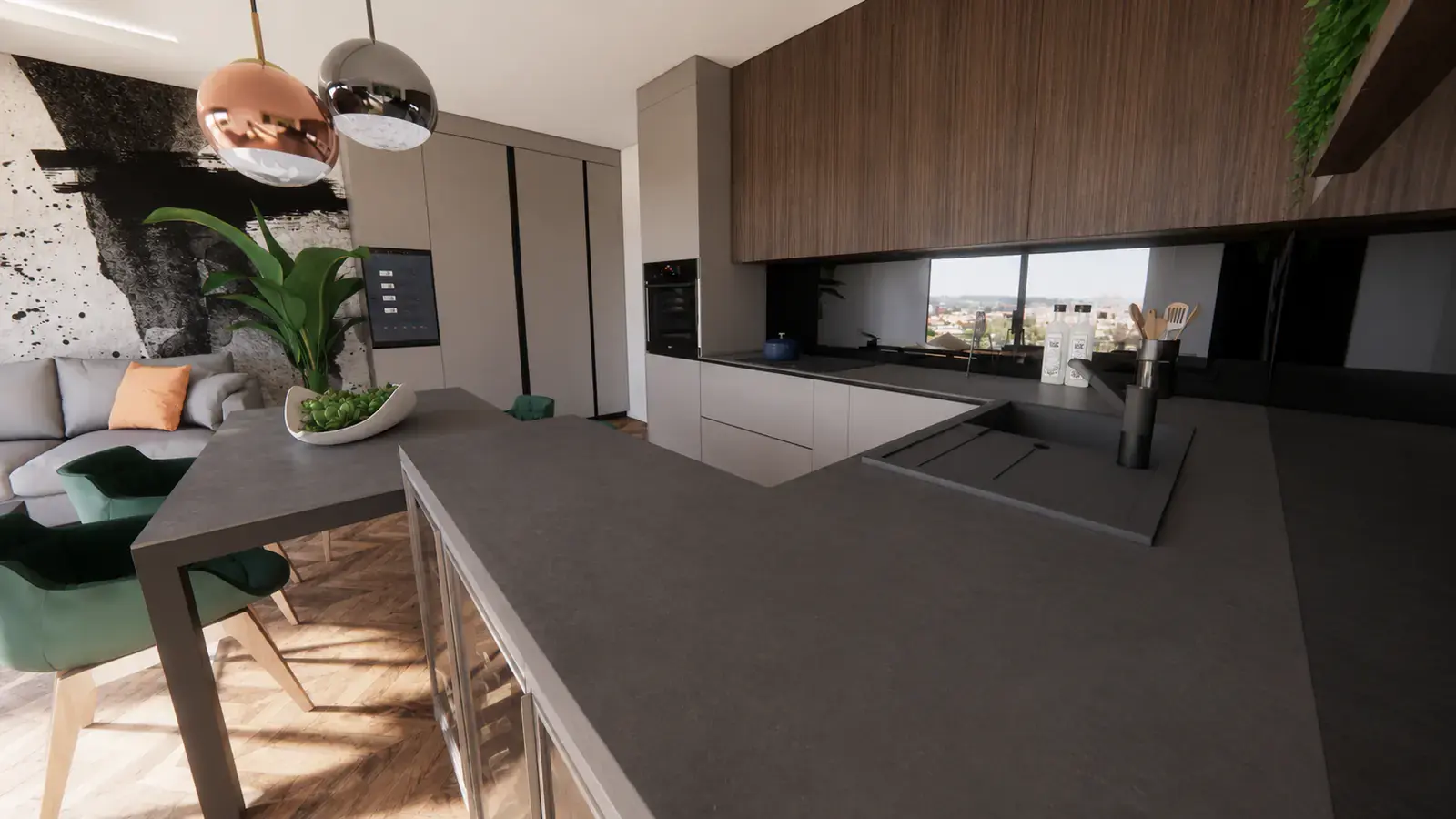 3D vizualizacija kuhinje — primjer iz portfelja studija IL Design