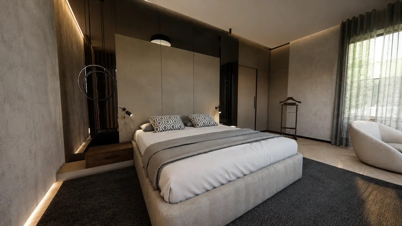 Dizajn spavaće sobe — primjer iz portfelja studija IL Design